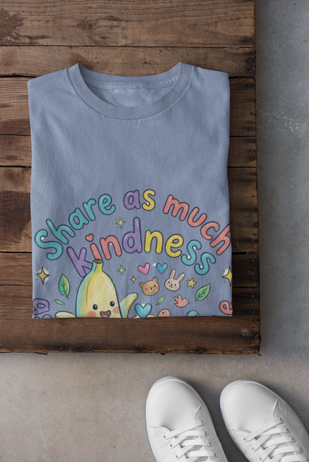 The Kindness Banana Tee | Retro Kawaii Dopamine Dressing Essential | Premium Heavyweight Graphic Tee