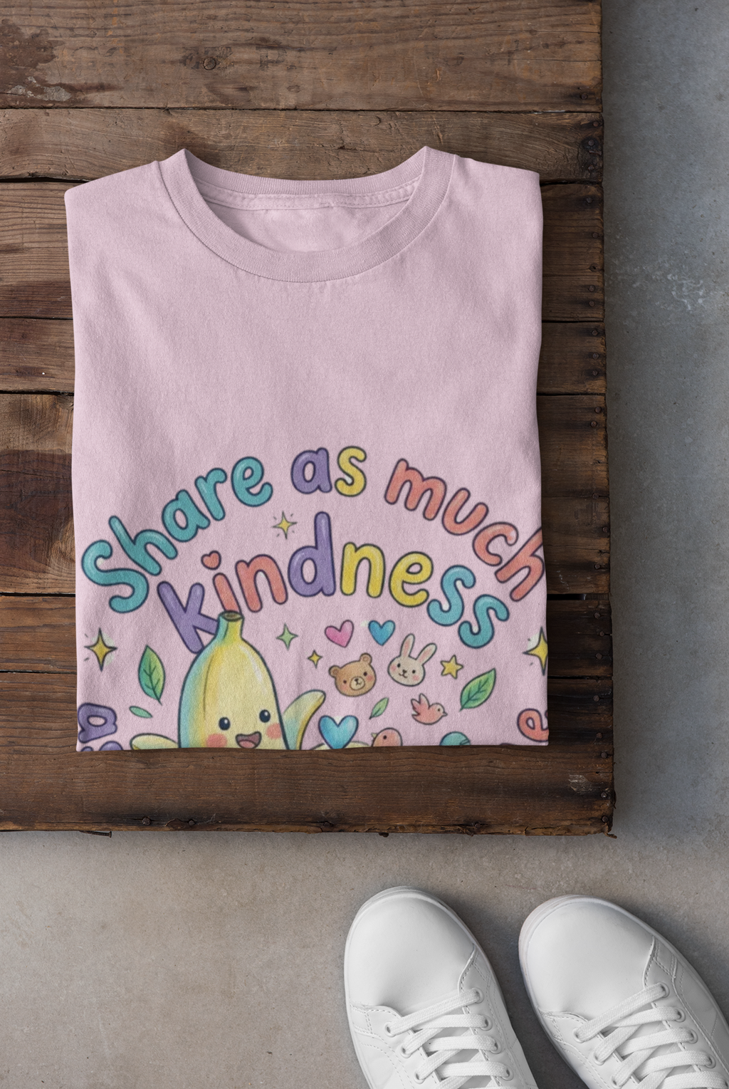 The Kindness Banana Tee | Retro Kawaii Dopamine Dressing Essential | Premium Heavyweight Graphic Tee