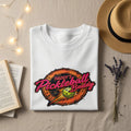 White t-shirt with "Daddy's Pickleball Buddy" graphic featuring a pickleball.