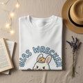 White t-shirt with "BIAS WRECKER" and a rabbit graphic.