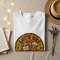 White t-shirt with "Let's Get Pickles Est. 1970" graphic.