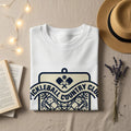White t-shirt with "Pickleball Country Club" logo featuring pickleballs and paddles.